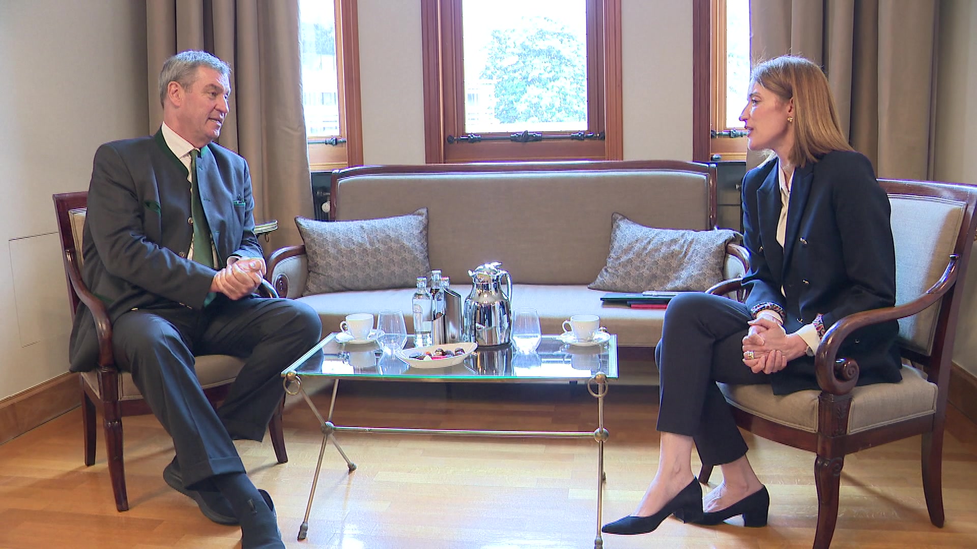 Roberta METSOLA, EP President meets with Markus SÖDER, Minister President of the Land of Bavaria (Germany): extracts from the meeting and press point